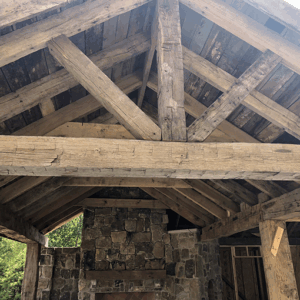 Reclaimed Hand-Hewn Pavilions